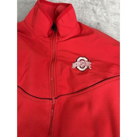 Vintage Y2K Nike Ohio State Buckeyes Full Zip Jacket Men's Size Large Red - Picture 3 of 11